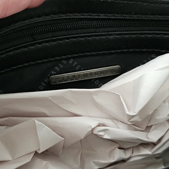 Steve Madden BNWT Black Denim Purse - Picture 4 of 8